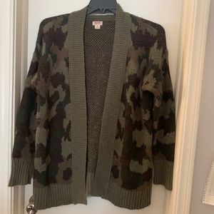 Mossimo Supply Co Camo Cardigan